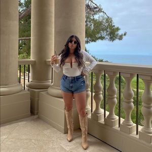 Good American Denim shorts